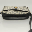 GUCCI GG Plus Supreme Shoulder Bag PVC Navy Gold Auth BA3799-6