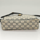 GUCCI GG Plus Supreme Shoulder Bag PVC Navy Gold Auth BA3799-5