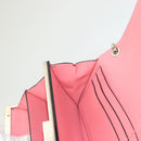 VALENTINO Rhinestone Chain Shoulder Bag Suede Pink Silver Auth BA3802-19