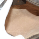 GUCCI GG Supreme Web Sherry Line Bag PVC Beige Gold 75 02 004 Auth BA3807-11