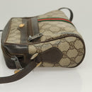 GUCCI GG Supreme Web Sherry Line Bag PVC Beige Gold 75 02 004 Auth BA3807-4