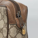 GUCCI GG Supreme Web Sherry Line Clutch Bag PVC Beige Gold 89 01 012 Auth BA3808-8