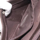 BURBERRY Nova Check Hand Bag Canvas Beige Silver Auth BA3809-19