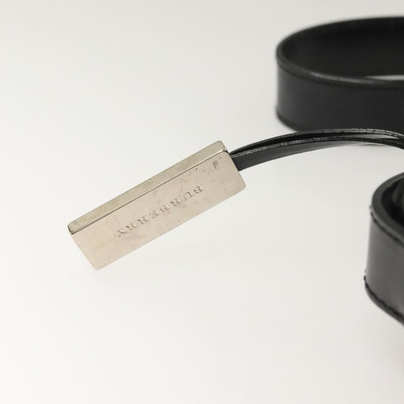 BURBERRY Nova Check Shoulder Bag PVC Beige Silver Auth BA3813