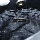 BURBERRY Nova Check Shoulder Bag PVC Beige Silver Auth BA3813-17