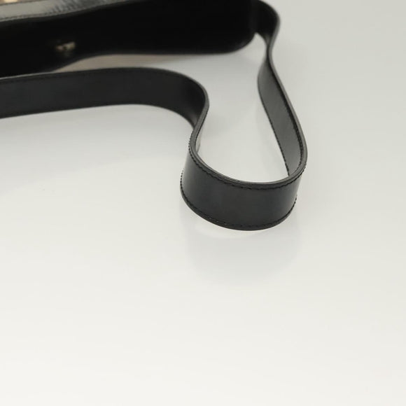 BURBERRY Nova Check Shoulder Bag PVC Beige Silver Auth BA3813