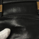 Chloe Alice Hand Bag Leather 2way White Black gold Auth BA3814-17