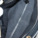 Chloe Alice Hand Bag Leather 2way White Black gold Auth BA3814-11