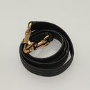 Chloe Alice Hand Bag Leather 2way White Black gold Auth BA3814-22