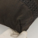 HERMES Her Line Kabas Tote Bag Canvas Gray Silver Auth BA3817-9