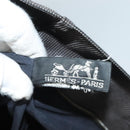 HERMES Her Line Kabas Tote Bag Canvas Gray Silver Auth BA3817-17