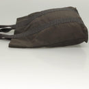 HERMES Her Line Kabas Tote Bag Canvas Gray Silver Auth BA3817-4
