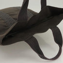 HERMES Her Line Kabas Tote Bag Canvas Gray Silver Auth BA3817-6