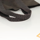 HERMES Her Line Kabas Tote Bag Canvas Gray Silver Auth BA3817-7