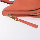 Chloe Dylan Tote Bag Leather Orange Gold Auth BA3818-10