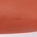 Chloe Dylan Tote Bag Leather Orange Gold Auth BA3818-17