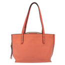 Chloe Dylan Tote Bag Leather Orange Gold Auth BA3818-13