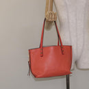 Chloe Dylan Tote Bag Leather Orange Gold Auth BA3818-22