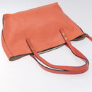 Chloe Dylan Tote Bag Leather Orange Gold Auth BA3818-6