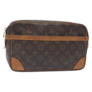 LOUIS VUITTON Monogram Compiegne 28 Clutch Bag M51845 LV Auth BA3821-1