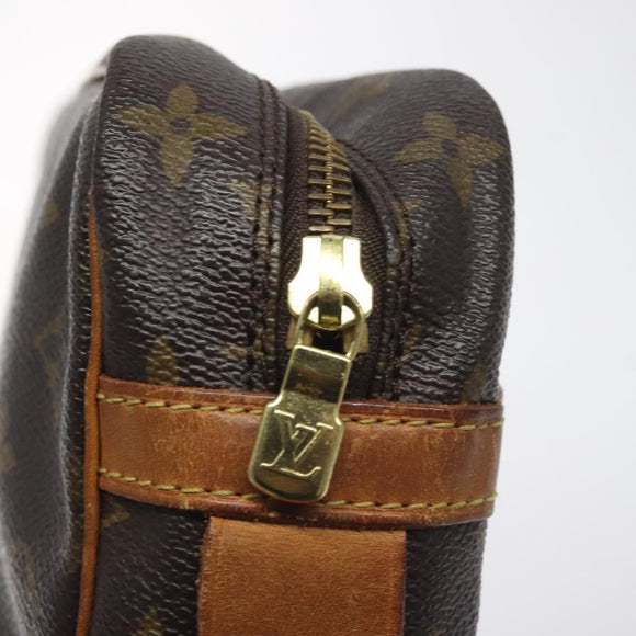 LOUIS VUITTON Monogram Compiegne 28 Clutch Bag M51845 LV Auth BA3821