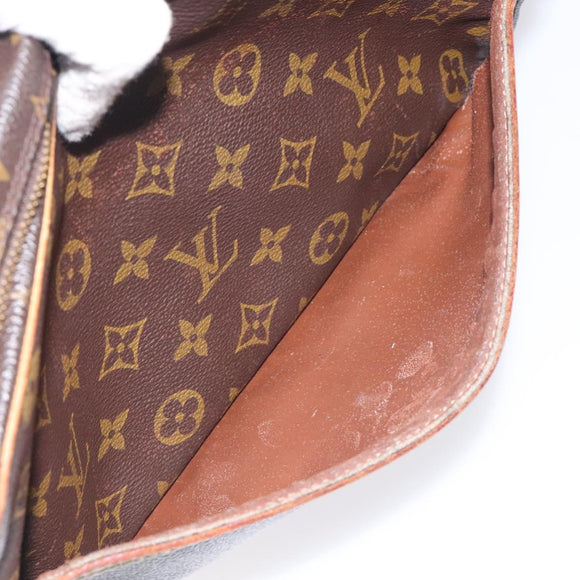 LOUIS VUITTON Monogram Compiegne 28 Clutch Bag M51845 LV Auth BA3821