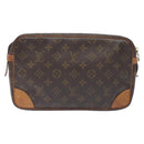 LOUIS VUITTON Monogram Compiegne 28 Clutch Bag M51845 LV Auth BA3821-2