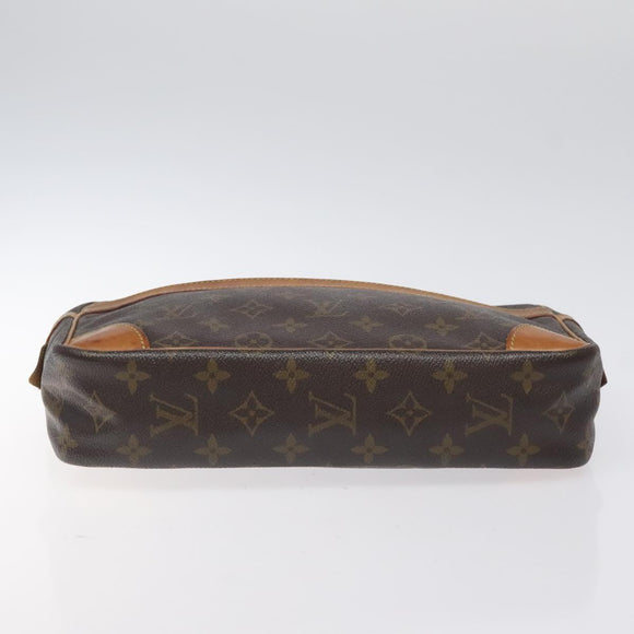 LOUIS VUITTON Monogram Compiegne 28 Clutch Bag M51845 LV Auth BA3821