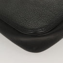 Christian Dior Shoulder Bag Leather Black Gold Auth BA3826-15