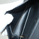 Christian Dior Shoulder Bag Leather Black Gold Auth BA3826-12