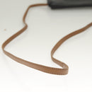 Christian Dior Shoulder Bag Leather Black Gold Auth BA3826-7