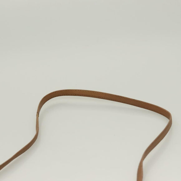 Christian Dior Shoulder Bag Leather Black Gold Auth BA3826