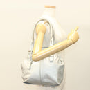 Jimmy Choo Shoulder Bag Leather Silver Gold Auth BA3827-23