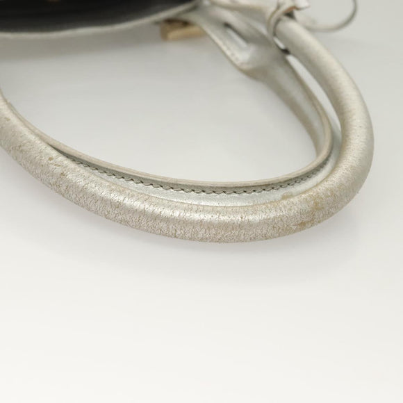 Jimmy Choo Shoulder Bag Leather Silver Gold Auth BA3827