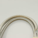 Jimmy Choo Shoulder Bag Leather Silver Gold Auth BA3827-8