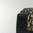 Christian Dior Trotter Canvas Boston Bag Navy Silver Auth BA3832-14