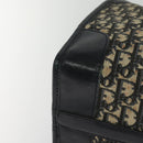 Christian Dior Trotter Canvas Boston Bag Navy Silver Auth BA3832-15