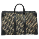 Christian Dior Trotter Canvas Boston Bag Navy Silver Auth BA3832-13