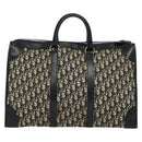 Christian Dior Trotter Canvas Boston Bag Navy Silver Auth BA3832-2