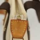 LOUIS VUITTON Antigua Cabas PM Tote Bag White Brown M40036 LV Auth BA3835-10