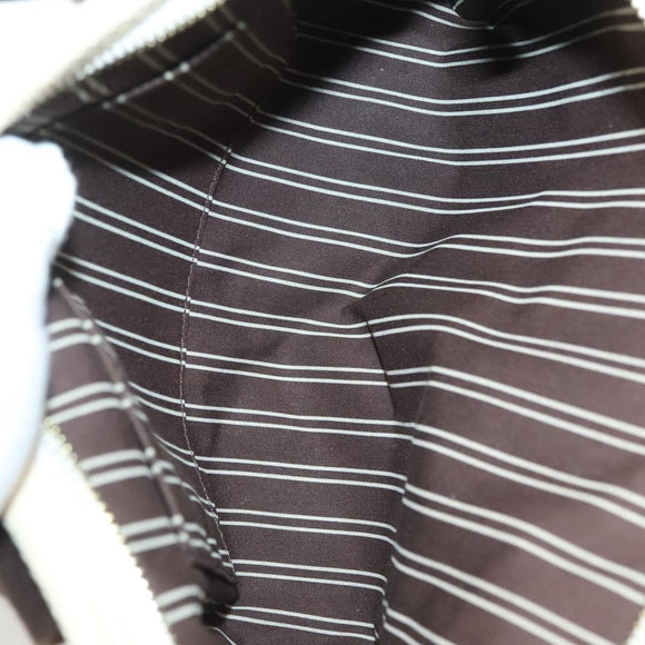 LOUIS VUITTON Antigua Cabas PM Tote Bag White Brown M40036 LV Auth BA3835