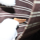 LOUIS VUITTON Antigua Cabas PM Tote Bag White Brown M40036 LV Auth BA3835-12