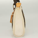 LOUIS VUITTON Antigua Cabas PM Tote Bag White Brown M40036 LV Auth BA3835-3