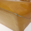 LOUIS VUITTON Monogram Vernis Reade PM Hand Bag Beige M91334 LV Auth BA3837-10