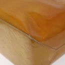 LOUIS VUITTON Monogram Vernis Reade PM Hand Bag Beige M91334 LV Auth BA3837-12