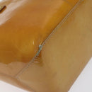 LOUIS VUITTON Monogram Vernis Reade PM Hand Bag Beige M91334 LV Auth BA3837-13