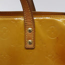 LOUIS VUITTON Monogram Vernis Reade PM Hand Bag Beige M91334 LV Auth BA3837-14