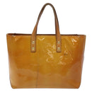 LOUIS VUITTON Monogram Vernis Reade PM Hand Bag Beige M91334 LV Auth BA3837-3