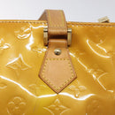 LOUIS VUITTON Monogram Vernis Houston Hand Bag Beige M91004 LV Auth BA3839-17