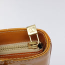 LOUIS VUITTON Monogram Vernis Houston Hand Bag Beige M91004 LV Auth BA3839-18